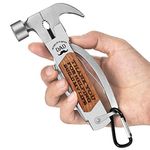 VEITORLD All in One Tools Hammer Multitool, Gifts for Dad from Daughter Son Kids Wife Christmas, Unique Birthday Gift Ideas for Men Him, Presents Stocking Stuffers for Men(Dad Build My Life)