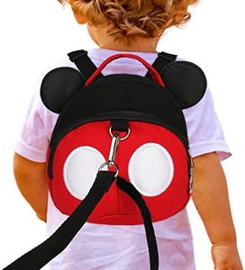 Baby Anti-Lost Harness, Yimidear Purified Cotton Toddler Safety Leash for Babies & Kids Boys and Girls (Red)