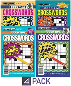 Lot (4) Penny Press Good Time Super Jumbo Crosswords Puzzles Book