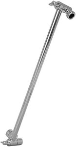 Shower Head Extension Arm by SparkPod - 16" Solid Brass Shower Arm Extension with Universal Connection to Showerheads - Easily Adjustable Shower Arm for Rain Showerheads (Luxury Polished Chrome)