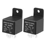 X AUTOHAUX 2Pcs Car Relay 5 Pin 12V 40Amp SPST Model JD2912-1H-12VDC 40A 14VDC Automotive Relay Switches