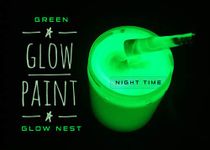 Glow in Dark Paint | Non Toxic Acrylic Paint | Luminous Glowing Paint - Green Glowing (1 LTR)