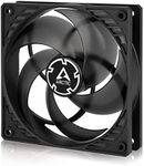 ARCTIC P12 PWM - 120 mm Case Fan with PWM, Pressure-optimised, Quiet Motor, Computer, Fan Speed: 200-1800 RPM - Black, Transparent