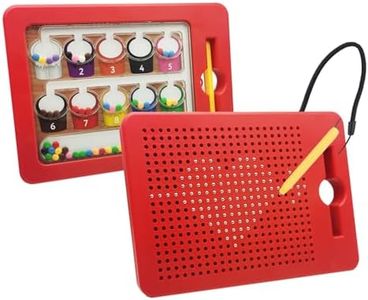 Svance 2 in 1 Double-Sided Magnetic Drawing Board for Kids, Magnetic Color Number Maze, Fine Motor Skills Toys, Road Trip Car Activities for Boys Girls 3 4 5 Years Old
