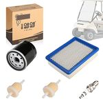 10L0L Golf Cart DS Tune Up Kit for 1992 UP Club Car DS Gas 4 Cycle Models with FE290/ FE350 Engines with Air Filter Oil Filter Fuel Filter F7TC Spark Plug