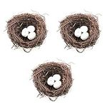 TAODAN Bird Nest 3pcs Artificial Ra
