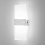 Lightsjoy 12 W LED Wall Lamp Indoor Modern Wall Light Up and Down Interior Lighting Hallway Lighting for Bedroom Corridor Living Room Stairs etc. Cool White