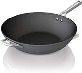Ninja C30928 Foodi NeverStick Premium 11-Inch Wok, Hard-Anodized, Nonstick, Durable & Oven Safe to 500°F, Slate Grey