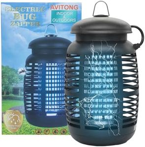 AVITONG Pro Bug Zapper for Outdoor & Attractant - Effective 4200V Electric Mosquito Zappers/Killer - Insect Fly Trap, Waterproof Indoor and Outdoor - Electronic Light Bulb Lamp for Backyard, Large