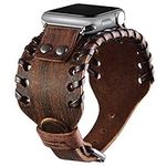 VIQIV Wide Cuff Bracelet Leather Ba