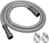 MyLifeUNIT Universal Dishwasher Drain Hose, 10 Ft Dishwasher Discharge Hose Extension, Corrugated and Flexible Dishwasher Hose Drain Replacement with 2 Clamps, Fits 11/16",1" and 1-1/8"