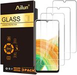 Ailun Screen Protector for Galaxy A14 5G/A13 5G/A12 4G 5G/A12 Nacho/A32 5G/A42/A02/A02S/A03/A03S/A03core/M12 3Pack Tempered Glass Japanese Glass Ultra Clear Anti-Scratch Case Friendly