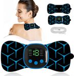 Mini Neck Massager, TENS Machine for Pain Relief, Cervical Massager, Whole Body Massager, Neck Electric Massagers, Pain Relief for Arms, Neck, Back, Waist and Legs, 2 Patches