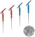 4 PCS Fishing Unhooking Disgorger Stainless Steel Fishing Hook Remover Fishing Hook Removal Tool 3 in 1 Fishing Tool Quick Knot Tying Tool Portable for Bank Fishing, Beach Fishing, River Fishing