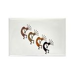 CafePress Kokopelli Quartet Rectangle Magnet, 2"x3" Refrigerator Magnet