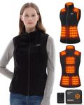 Fleece Heated Vest for Women with Battery Pack 16000mAh 7.4V Included, Heated Fleece Vest Women, Warming Women Heated Vest-S