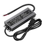 12V Power Supply,ANYTITI,Low Voltage Transformer IP67 Waterproof, LED Power Output DC12V 12.5A 150W,3-Prong Plug 4.5feet for LED Strips or Outdoor LED Lightings