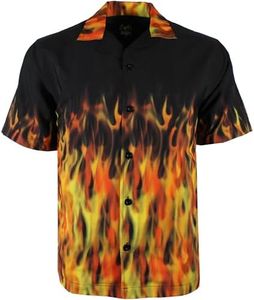 Benny's Red Flames Bowling Shirt XL