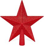 Star Tree Topper, 8" Red Christmas 