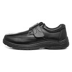 Hobos Bo Mens Easy Fasten Black Shoe - Size 10 UK - Black