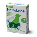 Protexin Pet Health Pro-Balance Probiotic for Dogs and Cats – Daily Chewable Probiotic and Prebiotic Tablet for Digestive Health Support – Pack of 30