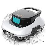 AIPER Scuba SE Robotic Pool Cleaner, Cordless Robotic Pool Vacuum, Lasts up to 90 Mins, Ideal for Above Ground Pools, Automatic Cleaning with Self-Parking Capabilities (White)