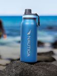 NAUTICA Stylish Triple-Layer Bottle-1pc (Fender) | 750ml | Stainless Steel 24 Hours Hot & Cold Austin Solid-lightblue