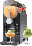 Slushy Machine No Ice Needed, CHIVALZ Slushie Machine for Home, Frozen Drink Maker with 6 Preset Programs for Margaritas, Frappés, Milk Shake and More, LED Display, Self-Cleaning, AD03, Black