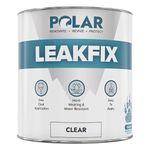 Polar Leak Seal Paint - 1L, Clear - Waterproof Roof Sealant for Leaks & Cracks - Seals and Protects Roofs, Gutters, & Drainpipes from UV Damage - Easy One Coat Application