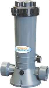 Poolzilla Free Standing Automatic Chlorinator Above Ground Pool - Inground Pool Chlorinator, Inline Pool Filter, Chlorine Feeder 4.2lb Tank