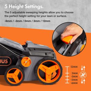 VonHaus 1800W Artificial Grass Brush – Electric Lawn Sweeper