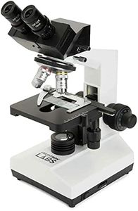 Celestron Labs CB2000C Compound Binocular Microscope - 4 Achromatic Objectives with 40x-2000x Power - Mechanical Stage, Abbe Condenser - 2 Eyepieces - Bonus Prepared Slides, Filters, Emersion Oil