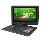 Trexonic 12.5 Inch Portable TV+DVD Player with Color TFT LED Screen and USB/HD/AV Inputs,Black