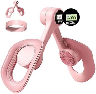 Kegel Pelvic Floor Trainer for Women with Counter , Inner Thigh Muscle Master Exercise Devices, Leg Strengthener Workout Exerciser Equipment for Home Use (Pink)