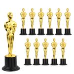 volumoon 12 PCS Golden Trophy Awards, 15.2cm Mini Plastic Trophies for Kids, Bulk Small Star Trophies for School Award, Parties, Celebrations, and Sports Events