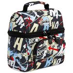 J World New York LB-03 Corey Kids Lunch Bag, Polyester, Graffiti