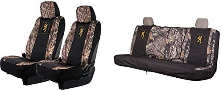 Browning Universal Front and Bench Seat Covers + Browning Buckmark Front Bench Seat Cover (Mossy Oak Break-Up Country)