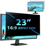 STARY 23 Inch 16:9 Computer Privacy Screen Filter for Widescreen Monitor and Laptop - Anti-Glare - Anti-Scratch Protector Film - Data Confidentiality Shield [1 Pack]