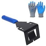 Trim Puller Pry Bar, Tile Skirting Board Removal Tool for Wood Floor Baseboard Door Casings Nail Pulling with Working Gloves Gekufa,Blue