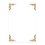 alterEgo Letter Writing Paper and Envelopes (A5 Size, Pack of 24,Luxor Gold)