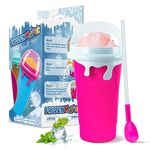 Slushie Maker Cup, 500ml Slushy Cup Silicone Slushy Maker Cup Quick Frozen Smoothies Squeeze Cooling Cup for Milk Shake, Fruit Juice, Cola