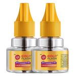 Good knight Gold Flash Liquid Vapourizer | Mosquito Repellent Refill | Lavender Fragrance | Pack of 2 (45ml each)