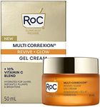 RoC Multi Correxion® Revive + Glow 10% Vitamin C Blend Face Moisturizer, Anti-Aging Gel Cream for Instant Glow, Hypo-Allegenic & Oil-Free Skin Care, 50ML