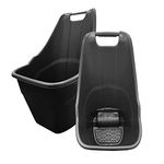 Multipurpose Lightweight Plastic Rolling Wheelbarrow Trolley For Cleaning Gardens Leaves Transporting Kart Caddy With Wheels