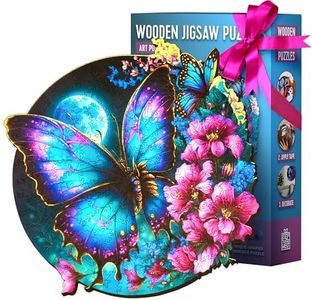 ESC WELT Puzzle in Legno Farfalla 500 Pezzi - Intrattenimento Mentale Coinvolgente per Adolescenti e Adulti - Giocattolo Educativo Divertente e Ecologico - Giochi di Sfida - Puzzle in Legno