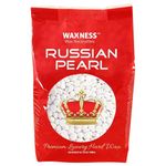 Waxness Wax Necessities Polymer Blend Luxury Hard Wax Beads Russian Pearl 2.2 lb / 1 kg for Hair Removal, Rosin and Fragrance Free, Low Temperature, For Sensitive Skin, Made in Italy