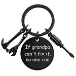 Grandpa Keychain Funny Key Chains Grandfather Gifts from Grandchildren Fathers Day Birthday Thanksgiving Christmas Present