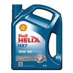 Shell Helix HX7 10W-40 API SN Semi Synthetic Engine Oil for Petrol, Diesel & CNG Cars (3.5 L)