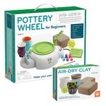 MindWare Pottery Wheel for Beginners with Air-Dry Clay Refill