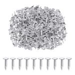 Rustark 300Pcs 3/4 Inch 20mm Galvanized Roofing Felt Nails Asphalt Nails Slating Nails Cement Siding Nails for Roof Repair, Asphalt Tile, Landscaping